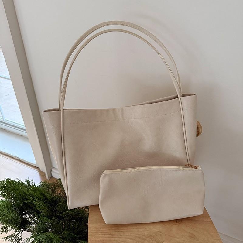 Lazy Style Korean Version of Large Bag New Style Fashionable Large Capacity Commuting Tote Bag Niche One-shoulder Women's Bag