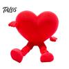 Desktop Rose Decor Heart Ornament, 3D Printed Red Pen Holder Storage Ornament with Movable Joints, Figure for Valentine Day