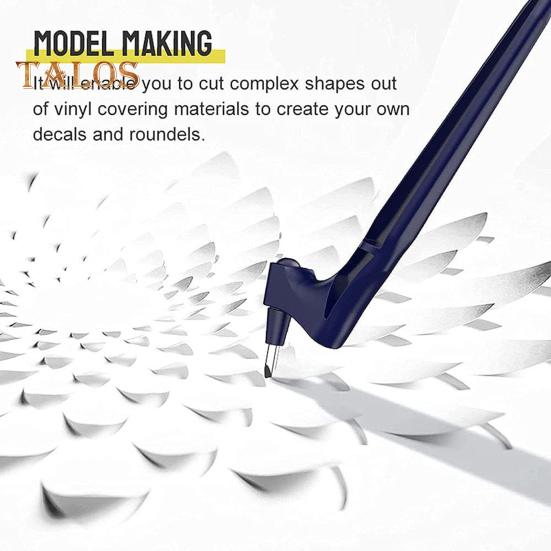 Řezací nástroj na řemesla s ergonomickou rukojetí, otočná čepel o 360 stupňů, nerezová ocel, řezací pero, alba, DIY řemeslný nástroj