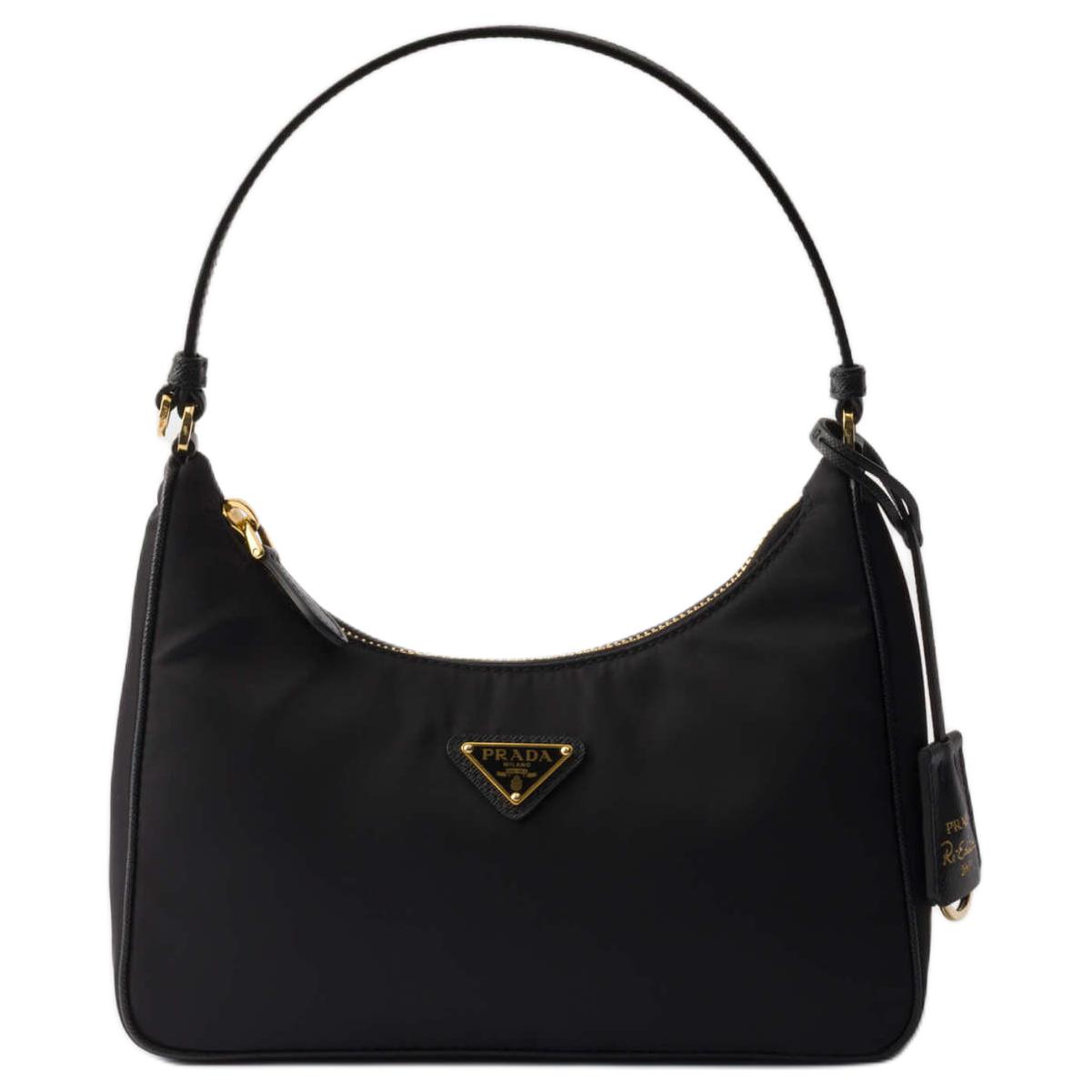 

Prada Re-Edition 2005 Сумка-тоут з трикутним металевим логотипом Перероблений нейлон Міні-сумки жіночі Чорний 1N204X_R064_F0632 Basic Set (Bag+Dust Bag)