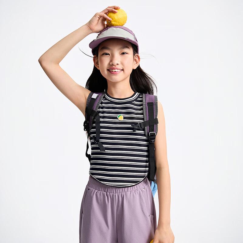 Annair Girls Color-block Striped Sleeveless Vest 130
