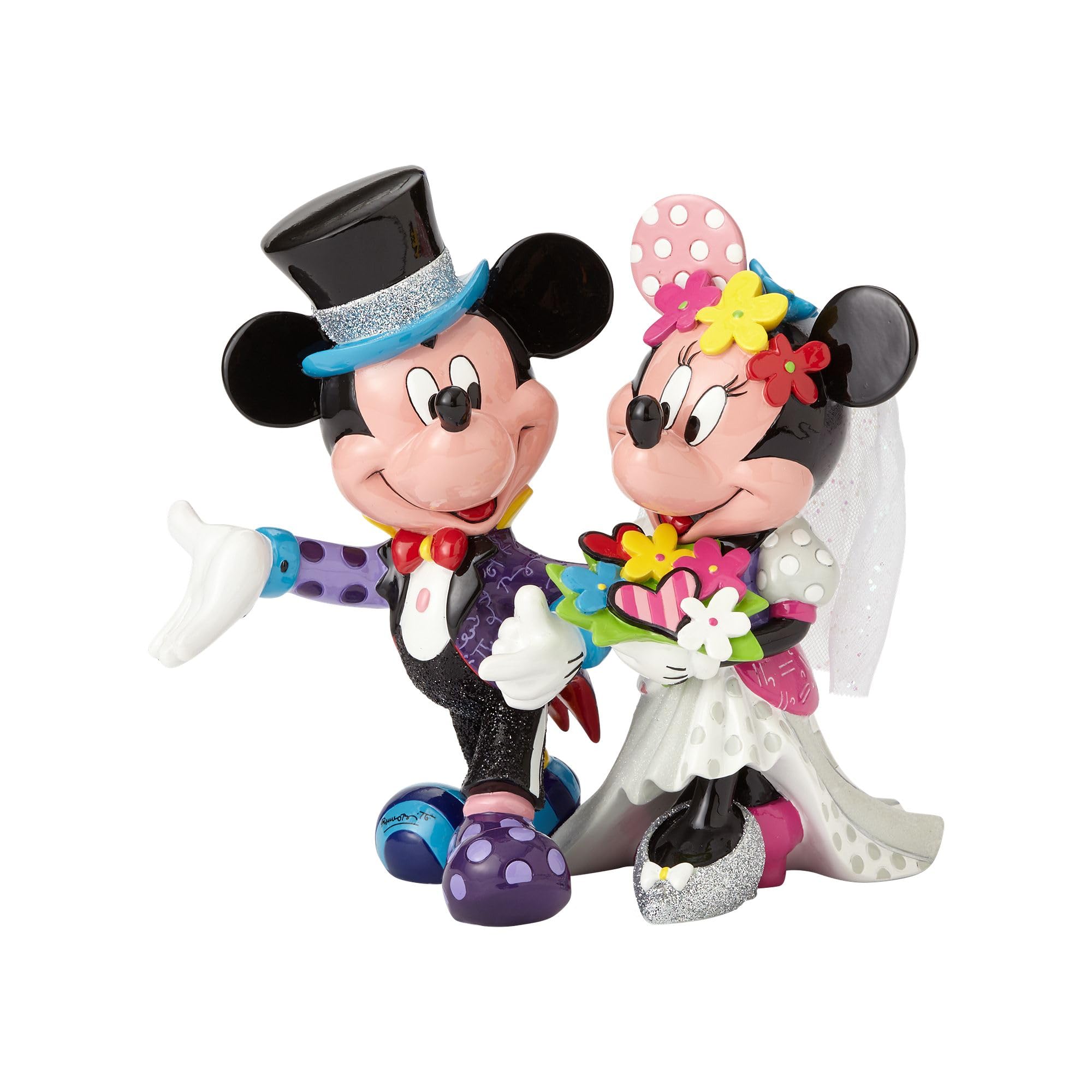 

Disney Brit Mickey Mouse & Minnie Mouse Wedding Disney Figures