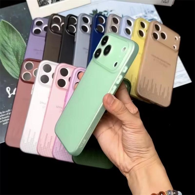 Ultra Thin Matte Translucent Phone Case For iPhone 17 Air 16 15 14 13 12 11 Pro Max Plus Shockproof Clear Slim Soft TPU Back Cove