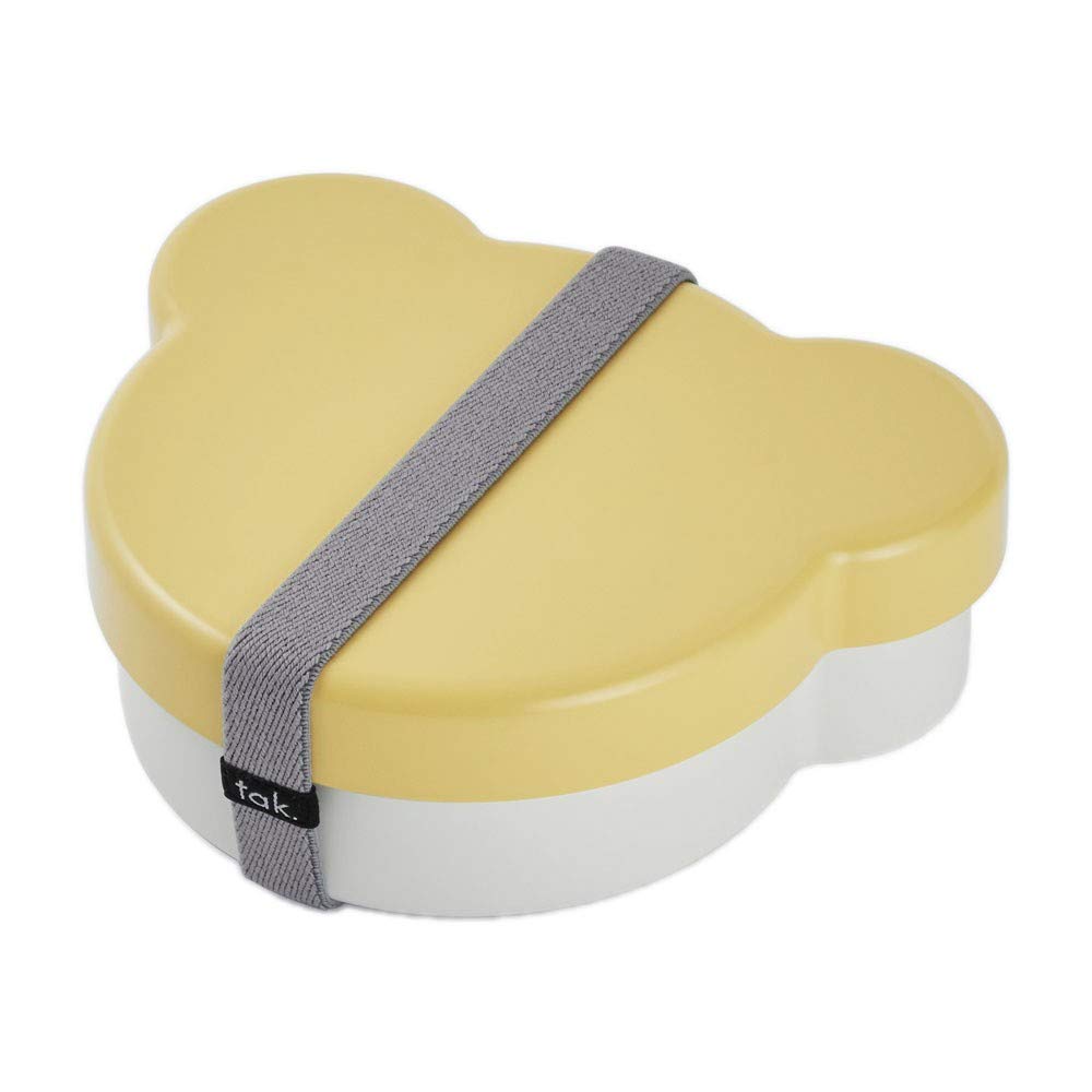 Tak KIDS DISH Lunch Box Kids Dish Lunch Box Bear Design Made In Japan X D12 X (Bento Box) Yellow/Tak JTN-0170-YL W14.6 H4.8cm