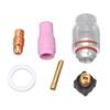 6Pcs Tig Torch Nozzle Gas Lens 2.4mm Anti Crack Sturdy Reliable Tig Torch Glass Cup Kit for WP 9 20 TIG Torch