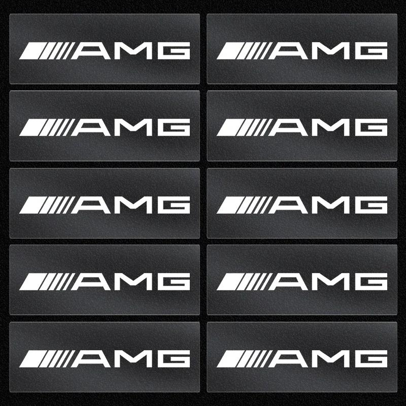 DJR5   1/2/5/10pcs Car Interior Random Stickers Car Goods Car steering wheel Decal For For Mercedes Benz AMG A B C E CLA GLS CLS Class