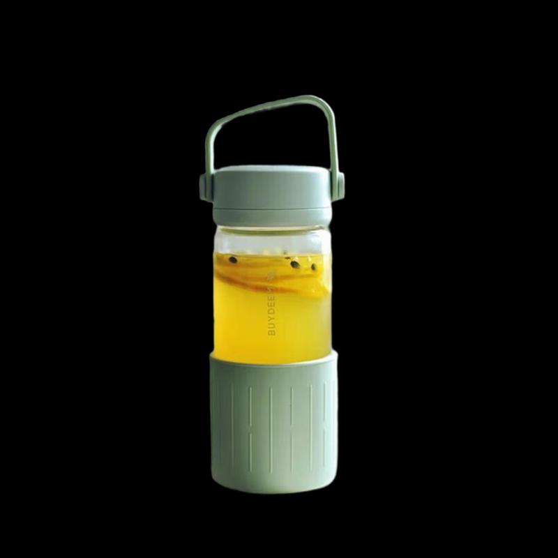 Buydeem Portable Tea Infuser Glass Mug 470ml