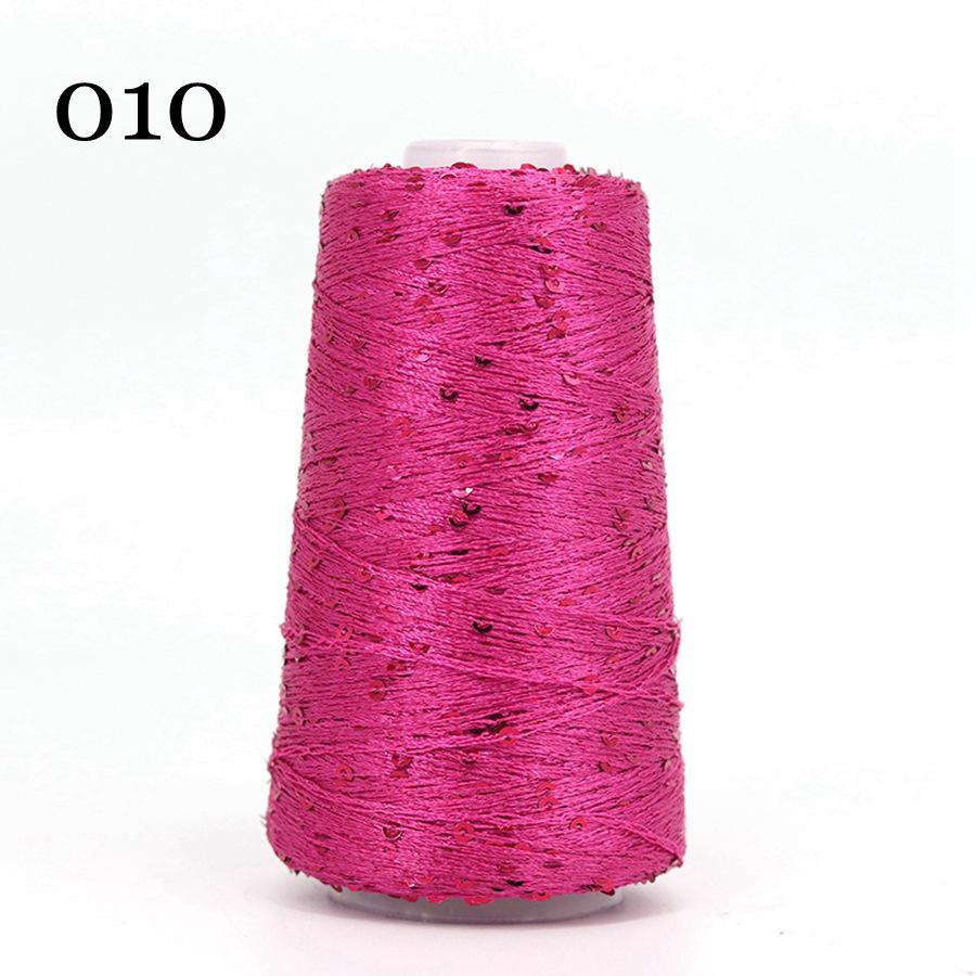 Sequin Cotton Yarn: 50g Fancy Skein for Hand & Machine Knitting