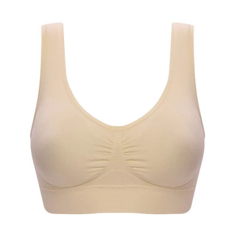 Women Sports Bra Without Pad Sleep Brassiere Underwear Sleep Yoga Sports Bra Vest Plus Size Top No Sponge Insert Pad Bralette