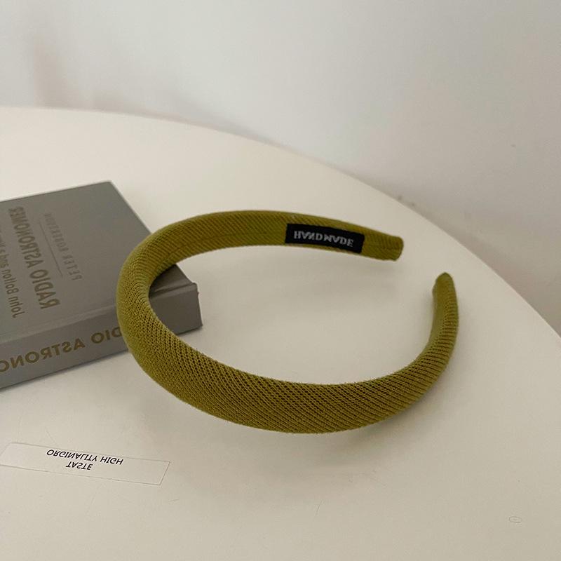 2022 Retro Fabric Sponge Headband: Colorful Japanese & Korean Style for Autumn/Winter