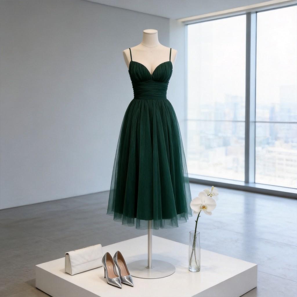 Elegant Sleeveless Vneck Satin Dress With Backless Design For Summer Party Wear