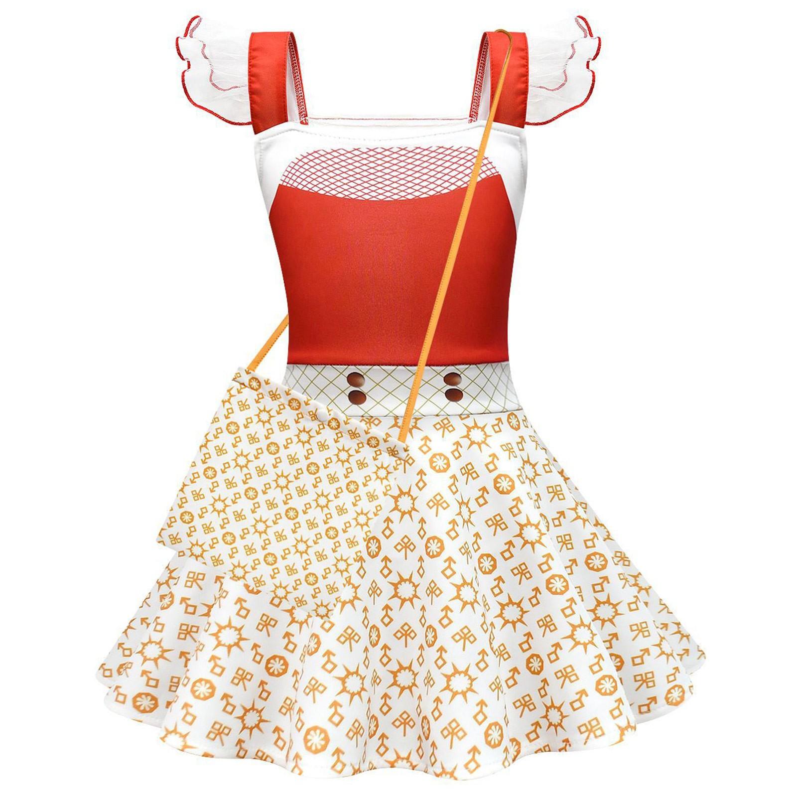 

Детский костюм Костюм невесты-зомби для косплея Костюм для выступления Маскарадный костюм 160 красный