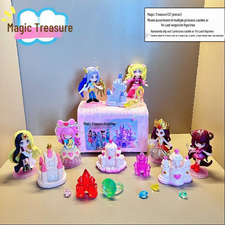 Dinosaur Fossil Excavation Toy – Children's Educational DIY Dig Kit with Surprise Gem Figurine