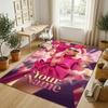Personalized Crystal Velvet Carpet,Lady Gaga Custom Printed Name, Plush Area Rug For Home Indoor Decor
