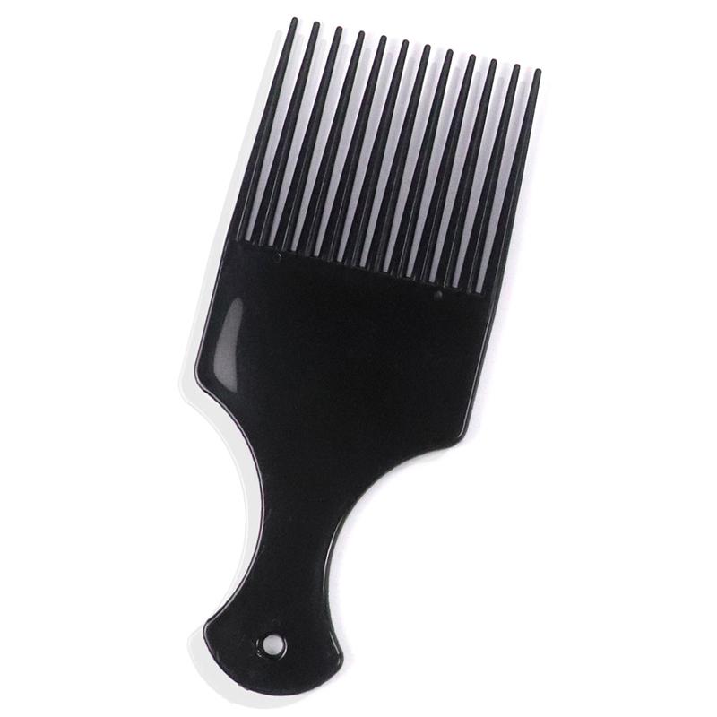 Wide Teeth Brush Pick Comb Fork Hairbrush Insert Hair Pick Comb Plastic Combs For Curly Afro Hair Styling Tools For Women Men