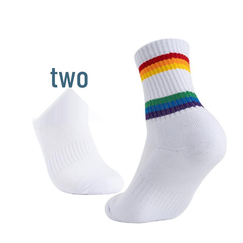 Unisex Non-slip Sweat-wicking Mid-calf Thickened Breathable Quick-dry Badminton Sports Socks