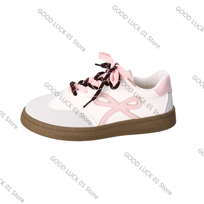 

Fashion 2025 Women s Shoes Summer Thick Sole Brown Spring Autumn Breathable Platform Tennis Woman Trend Round Toe Female Casual Sneaker 42 розовый