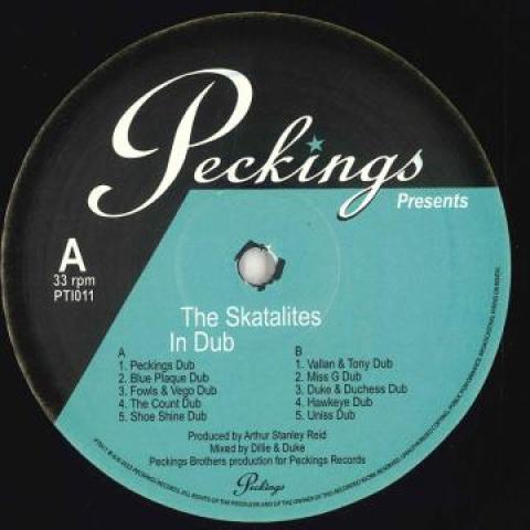 

LP Record SKATALITES In Dub Blue Plaque Special PTI011 Peckings 2022 UK Reggae Ska Dub