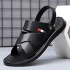 Sandali da uomo di marca estiva Sandali firmati Sandali da spiaggia in pelle da uomo Scarpe casual da esterno di alta qualità grandi