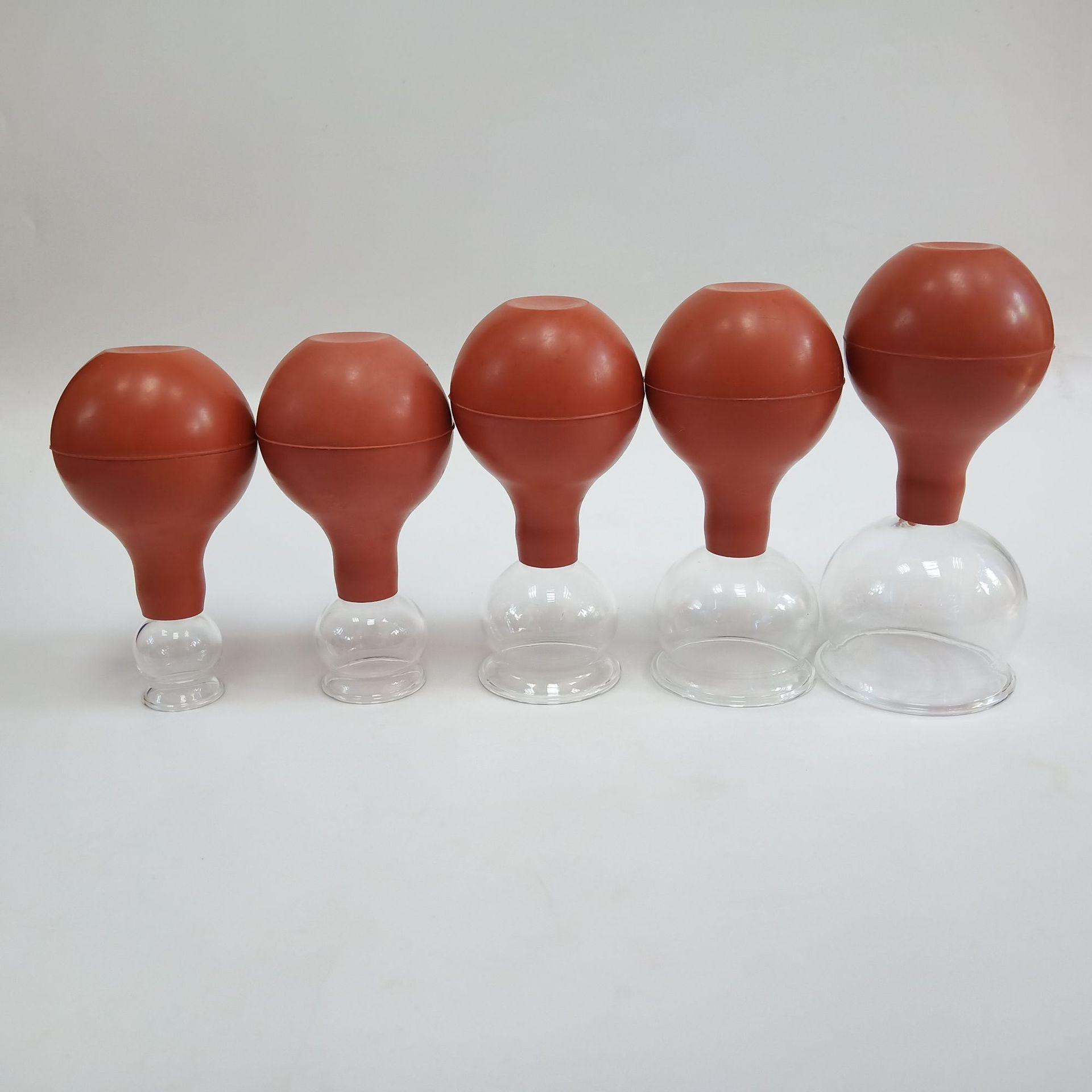 Five-Piece Thickened Glass Vacuum Cupping Set