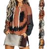 Damen Lässiger Langarm Halloween Print Hoodie Pullover Top
