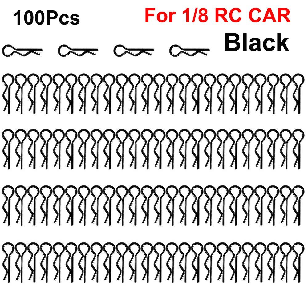 

Metal R Buckles R Type Car Truck Clip New Buggy Shell Pins RC Cars Parts 1/8 Black