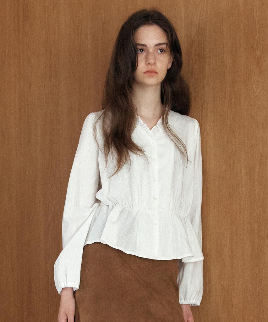 YUPPE Frill Layered Shirt_White
