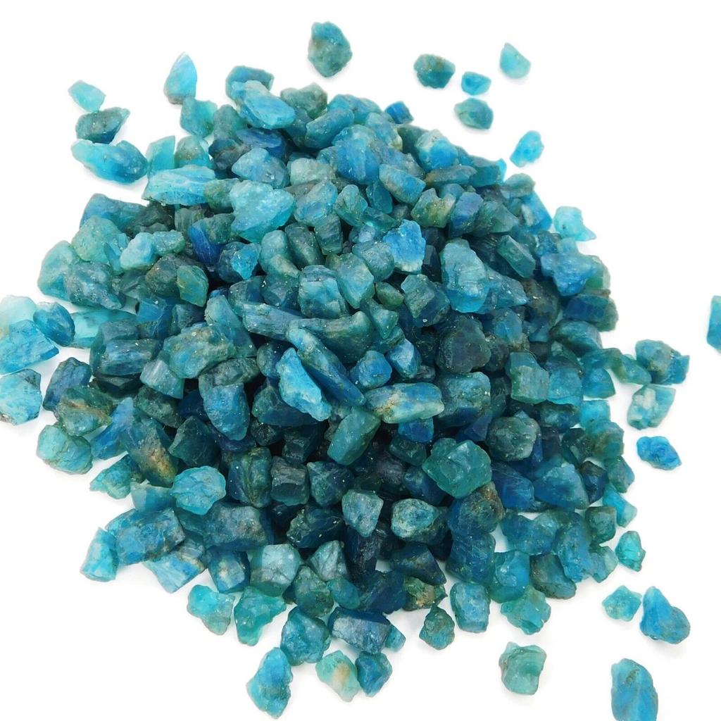 100 Ct NATURAL Blue Apatite Uncut Raw Rough   Loose Gemstones Lot