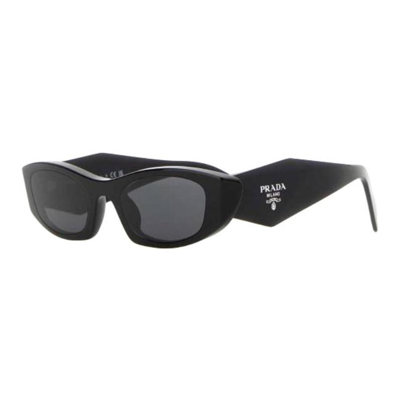 Prada Logo Design Acetate Cat Eye Sunglasses Unisex Couple Black