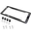 Universal 30*15CM 1/2pcs License Plate Frame Carbon Pattern Plastic License Plate Frame Bracket with Standard Screw Kits