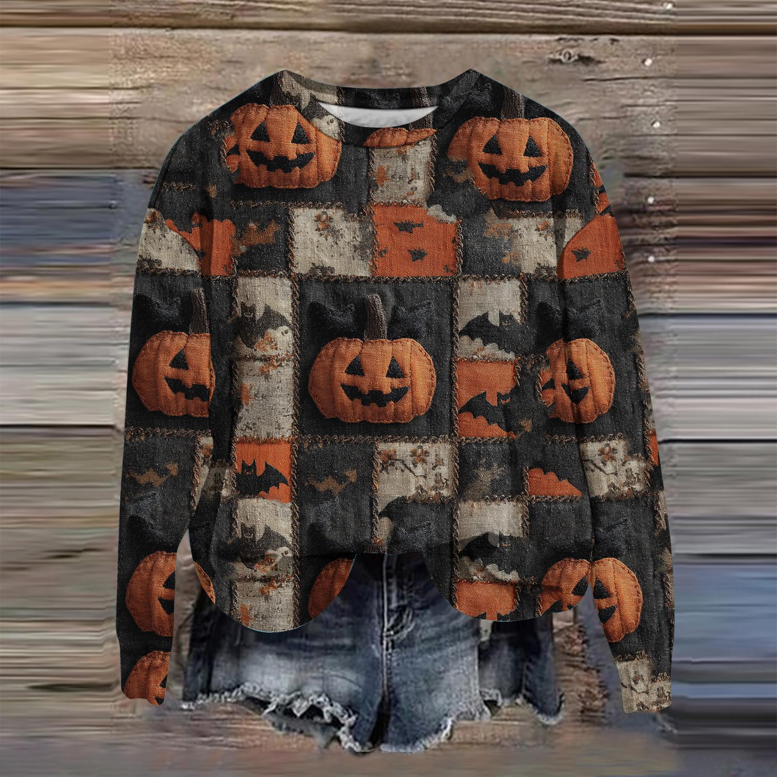 

Женская мода с принтом, длинный рукав, свободный круглый вырез, свитшот, осень XXL