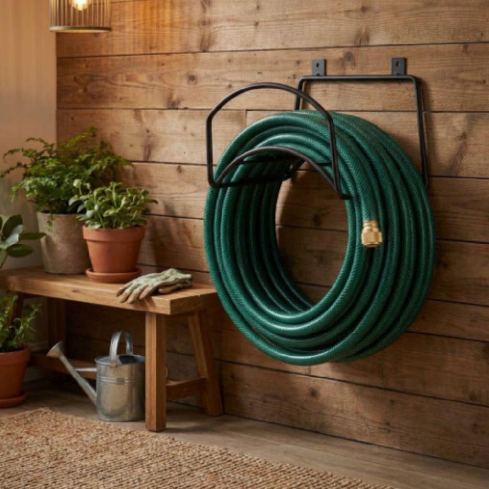 Multifunction Wall Mount Bracket Heavy Duty Hose Rack Multipurpose Water Pipe Shelf Outdoor Use