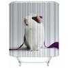 Custom High Quality Guinea Pig Shower Curtain Waterproof Bathroom Polyester Fabric Bathroom Curtain