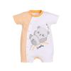 BabyGo Half Sleeves Baby Romper Cotton Rompers for New Born Baby Baby Dress Onesies 6 LEMON Infant Clothe
