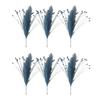 6 Pcs Peacock Grass Artificial Plants Pampas Grass Reed Flower Arrangement Home Bedroom Wedding Decorations Fake Flowers