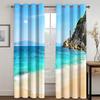 Shoreline Highway Blue Sky White Clouds Scenic Curtains 2 Panel Free Shipping Modern Living Room Bedroom Home Decor Curtains