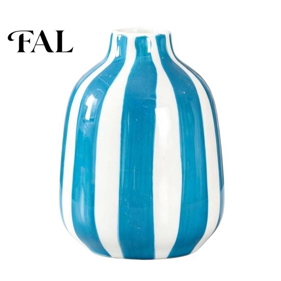 Luxury Desktop Decoration for Conference Room Striped Ceramic Vase, Modern Decorative Minimalist Flower Holder Stylish Decor Wedding Venue Living
