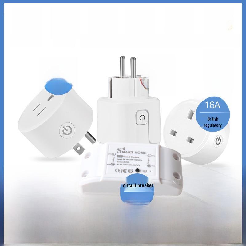 

ZigBee 16A Smart Plug with On/Off Switch & Tuya ZigBee 3.0 Gateway, Compatible with Alexa - US, EU, UK Standards MINI Switch (Standard)