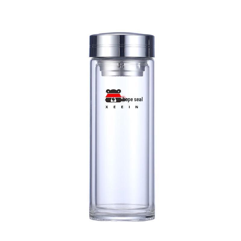 Xiyin Double-Layer Glass Insulated Tea Cup with Filter