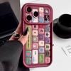Custodia Colorata con Stampa Bottoni e Blocchi Per iPhone 17 Pro Max 17e 16e Cover Bumper Morbida in Silicone Antiurto Per iPhone 16 15 14 13 Pro Max 11