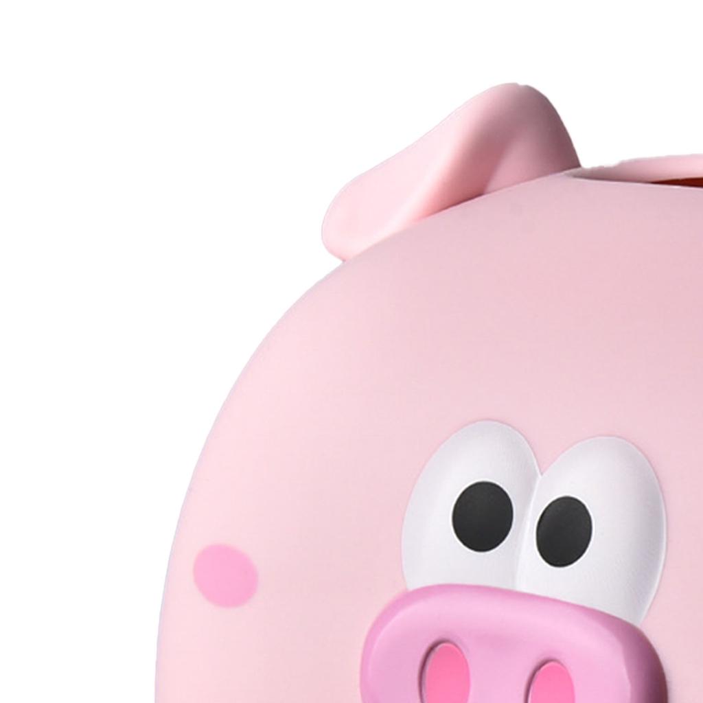 Cute Tissue Storage Box Pig Shaped Decorative Towel Napkin Container Case For Tabletop Pink