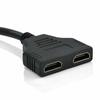 Konwerter HDMI 1080P Męski na żeński Adapter konwertera HDTV 1 Wyjście 2 Wyjście