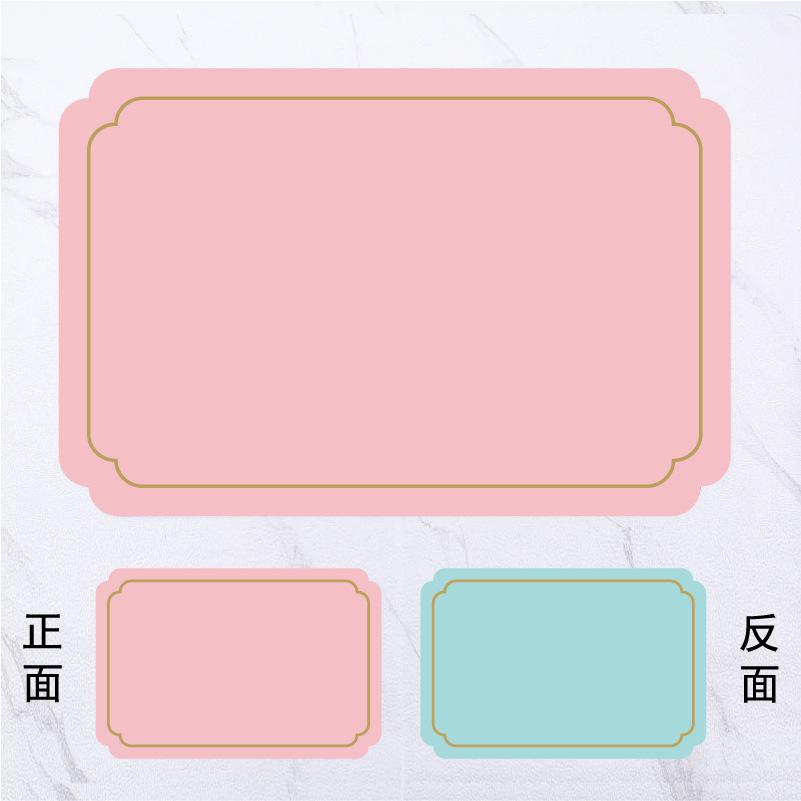 Square light luxury leather placemat waterproof and oil-proof west dining table thermal insulation mat home hotel high temperature resistant coaster