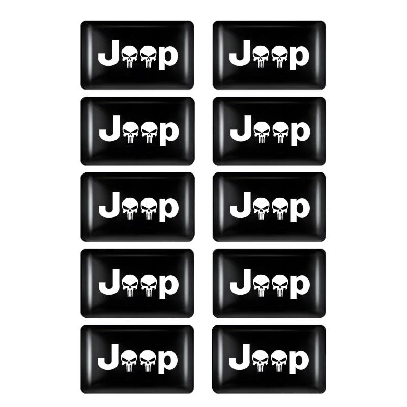 

Подстаканники 10 шт. 3D Стайлинг Наклейка на руль Аксессуары Для Jeep Wrangler Grand Cherokee Avenger Compass Wagoneer Gladia