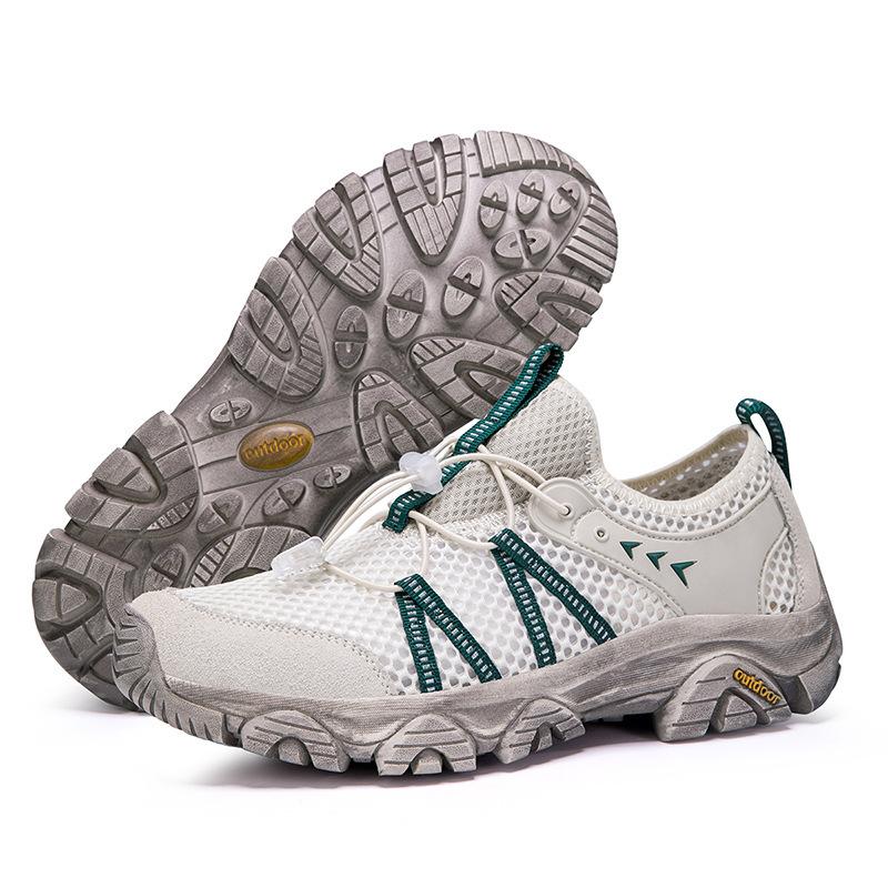 

2025 new spring and autumn soft-soled mesh breathable couple casual single shoes fashion walking sports shoes 46 бежевий