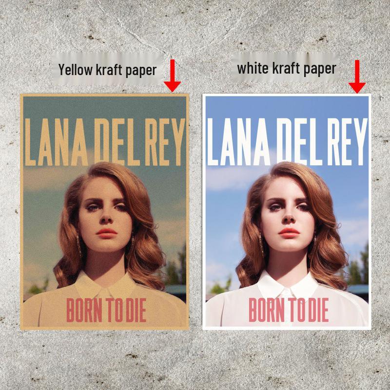 Large Vintage Lana Del Rey Music Star Poster - European & American Style Wall Art