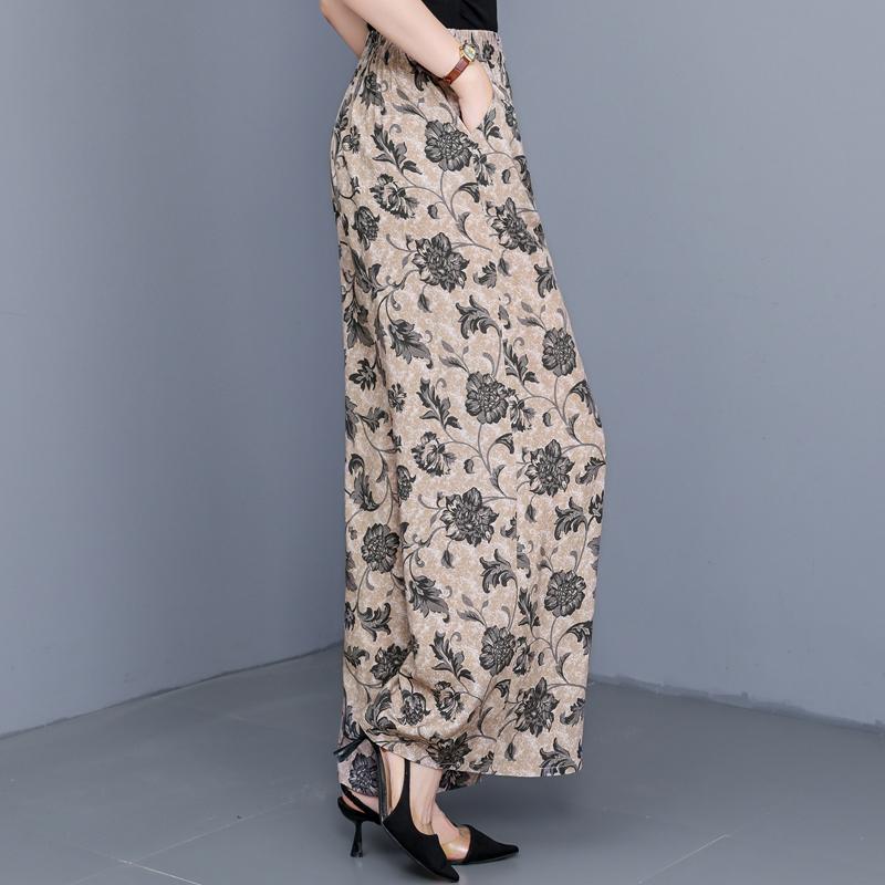Summer Wide Leg Pants for Women Clothes Plus Size Casual High Waist Woman Trousers