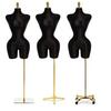 Pin-able XL Cloth-Wrapped Male & Female Curvy Torso Mannequin