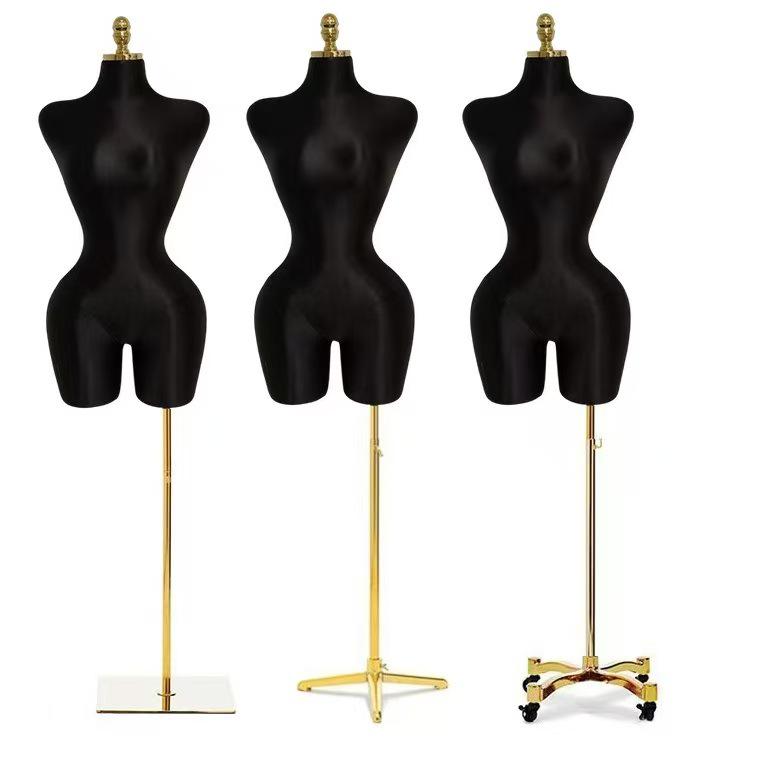 Pin-able XL Cloth-Wrapped Male & Female Curvy Torso Mannequin