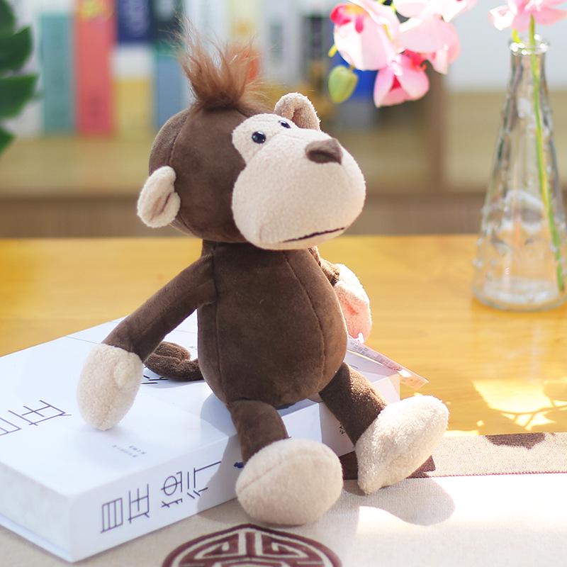Forest Animal Plush Toys: Elephant, Monkey, Tiger, Lion, Giraffe Figurines - Children's Gift Collection